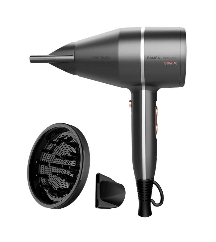 Cecotec Bamba IoniCare 5200 Aura Ionic Hair Dryer, 2300W Power, with Real  Ion and Large Flow, Cold Air Function