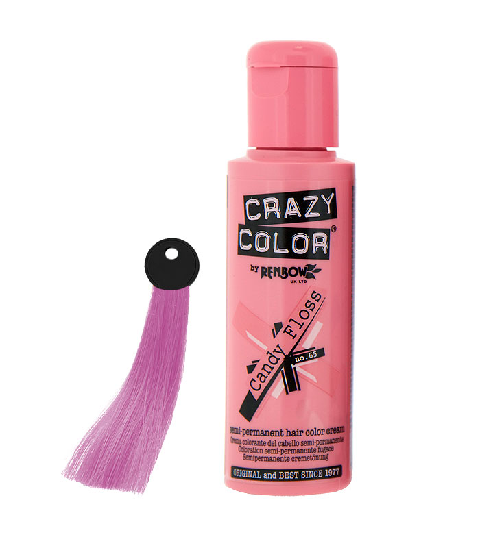 Buy CRAZY COLOR Nº 65 - Hair colouring cream - Floss 100ml | Maquibeauty