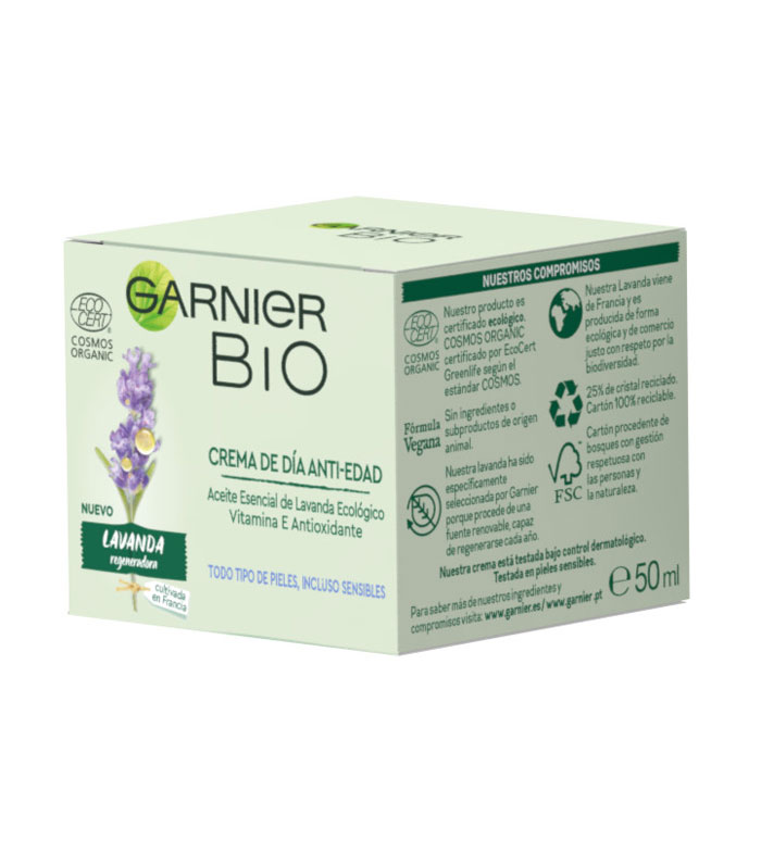 Buy Garnier BIO - Regenerating Anti-Age Day Cream Essential Oil of Organic  Lavender and Argan and Vitamin E | Maquillalia