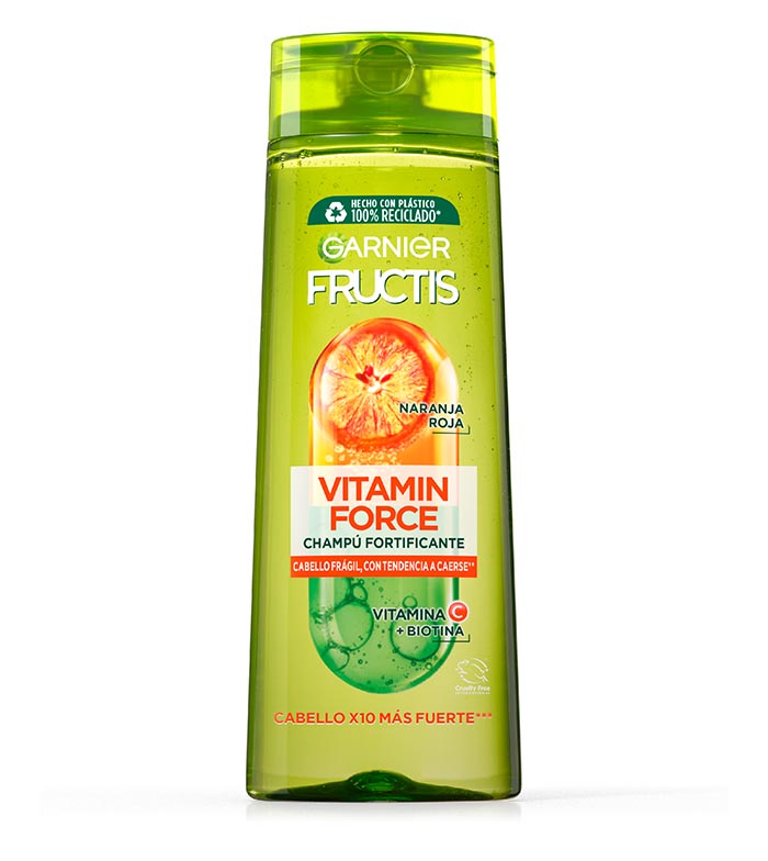Buy Garnier - Fructis Anti-Hair Loss Shampoo with Red Orange, Vitamin C and  Biotin for hair with a tendency to fall - 360 ml | Maquibeauty