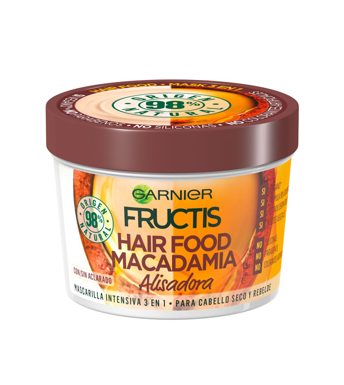 Buy Garnier Fructis Food Mask 3 1 - Macadamia: Dry and rebellious hair | Maquibeauty
