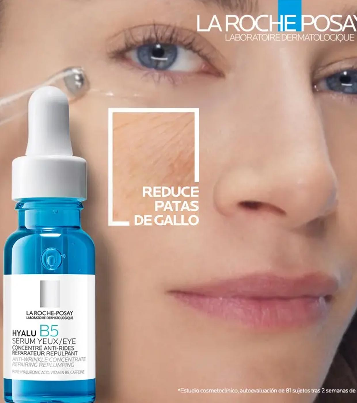 La Roche-Posay Hyalu B5 Pure Hyaluronic Acid Serum for Face | Vitamin B5 +  Hyaluronic Acid + Madecassoside | Hydrating Serum Visibly Plumps Skin 