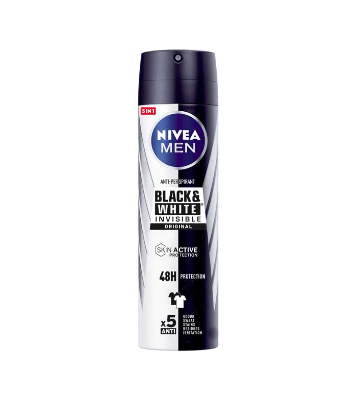 Buy Nivea Men - Anti-Perspirant Dry Impact Invisible for Black & White  Spray