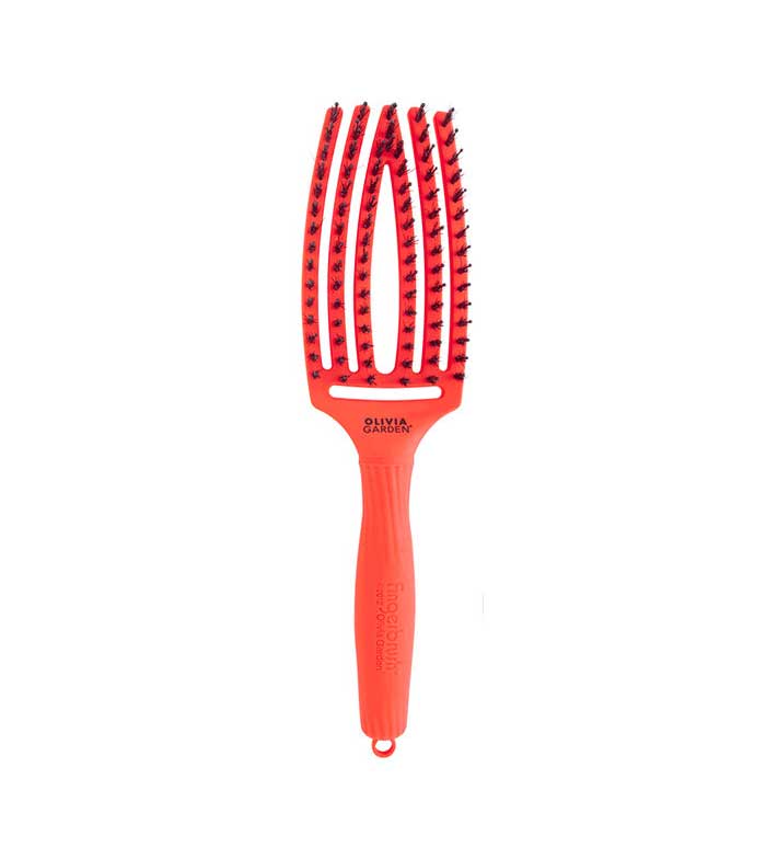 Buy Olivia Garden - Medium - | Neon Fingerbrush Orange Maquillalia Combo Hairbrush