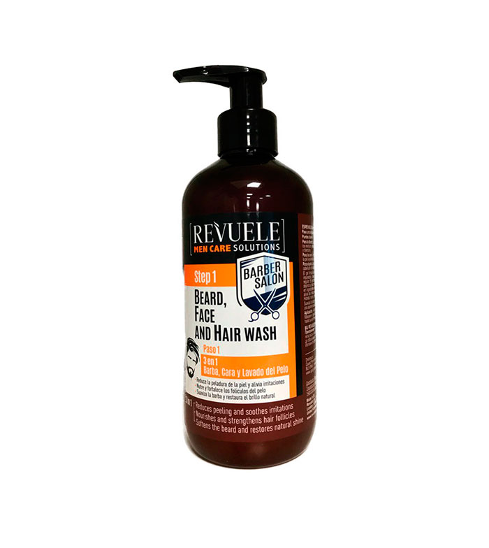 Buy Revuele - Cleansing Gel 3 in 1 Beard, Face and Hair Barber Salon |  Maquibeauty