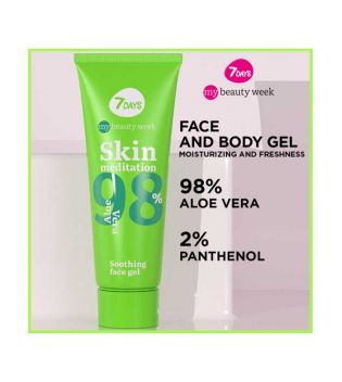 7DAYS - *My Beauty Week* - Soothing gel 98% aloe vera Skin Meditation