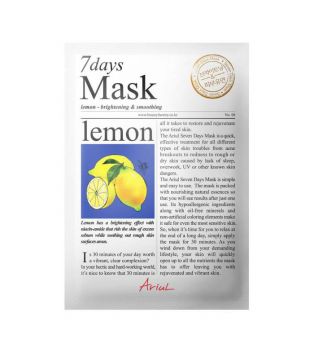 Ariul - 7 Days Revitalizing facial mask - Lemon