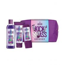 Aussie - SOS Blonde Shampoo, Mask and Conditioner Gift Set - Blonde, Highlighted or Bleached Hair