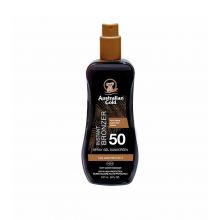 Australian Gold - Sunscreen spray Gel with instant Bronzer - SPF 50