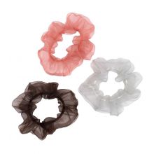 Beter - Set of 3 scrunchies in organza fabric Love at First Sight