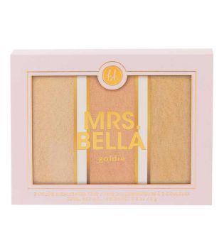 BH Cosmetics - Mrs. Bella Highlighter Palette - Goldie