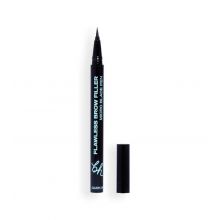 BH Cosmetics - Eyebrow Pencil Flawless Brow Filler Pen - Dark Brown