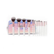 BH Cosmetics - Set of 12 brushes + bag - Crystal Quartz