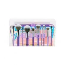 BH Cosmetics - Set of brushes + toiletry bag Hello Holo