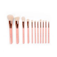 BH Cosmetics - *Weekend Vibes* Set of 12 brushes for face and eyes - Brunch Bunch