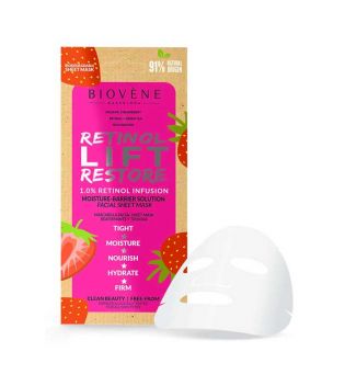 Biovène - Face mask - Retinol and strawberry