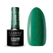 Claresa - Semi-permanent nail polish Soak off - 10: Sparkle