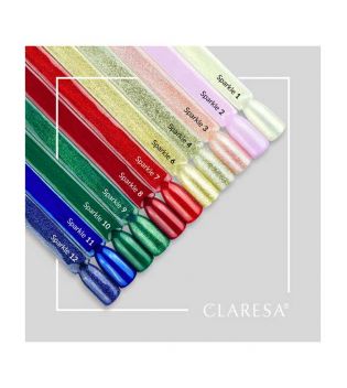 Claresa - Semi-permanent nail polish Soak off - 10: Sparkle