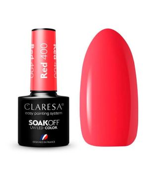 Claresa - Semi-permanent nail polish Soak off - 400: Red