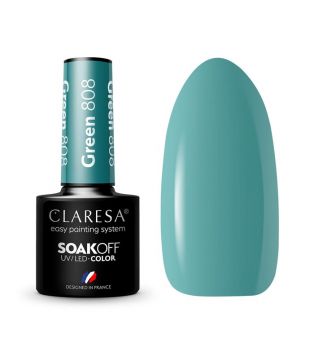 Claresa - Semi-permanent nail polish Soak off - 808: Green