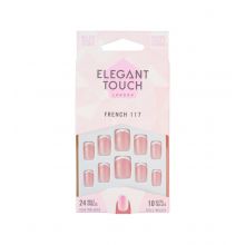 Elegant Touch - False Nails Natural French - 117: Squoval Pink
