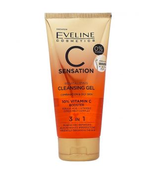 Eveline Cosmetics - Revitalizing facial cleansing gel C Sensation - Combination and oily skin