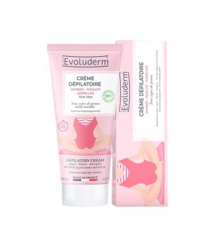Evoluderm - Depilatory cream with aloe vera - Legs, armpits and bikini