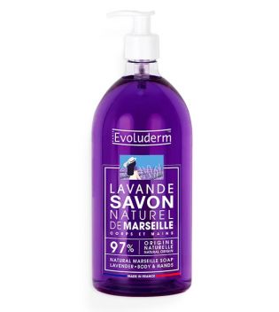 Evoluderm - Natural Marseille Soap - Lavender 1000ml