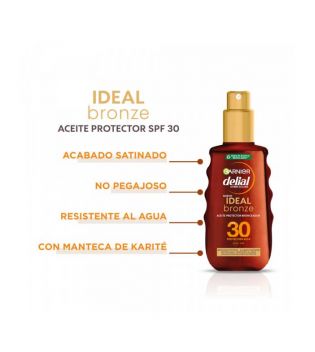 Garnier - Protective tanning oil Ideal Bronze Delial - SPF30