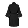 GLOV - Ultra Absorbent Terry Robe Kimono Style - Black
