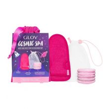 GLOV - Set of make-up removal discs and massage glove Cosmic Spa