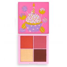 I Heart Revolution - Face Palette Birthday Cake - Red Velvet