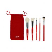 Ibra - Set of 5 brushes + case