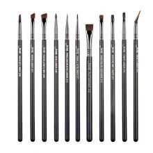 Jessup Beauty - PRO 11 Piece Eye Brush Set - T324: Black/Silver