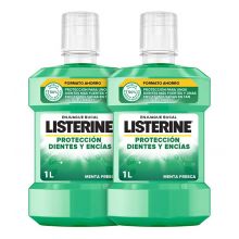 Listerine - Duplo Mouthwash Protection Teeth and Gums 1000ml