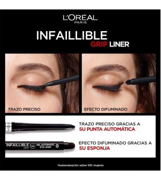Loreal Paris - Automatic Eyeliner Infaillible Grip Gel - 001: Intense Black