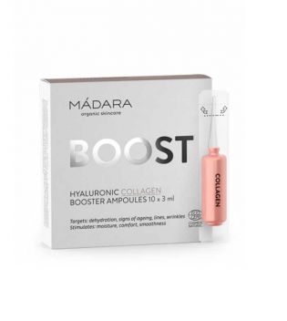 Mádara - Pack of 3 hydrating ampoules Hyaluronic Collagen