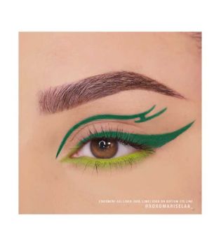 Moira - Waterproof eyeliner Eye catching Dip Liner - 10: Emerald