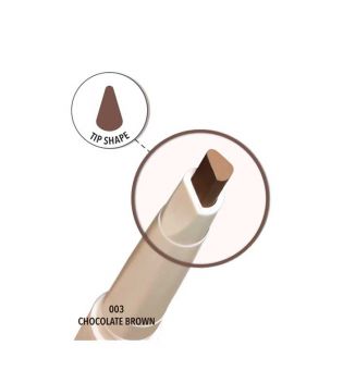 Moira - Automatic Eyebrow Pencil Angled Brow - 03: Chocolate Brown