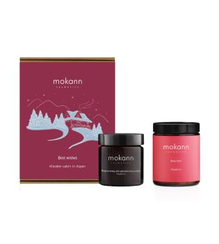 Mokosh (Mokann) - Gift Set Wooden cabin in Aspen - Raspberry