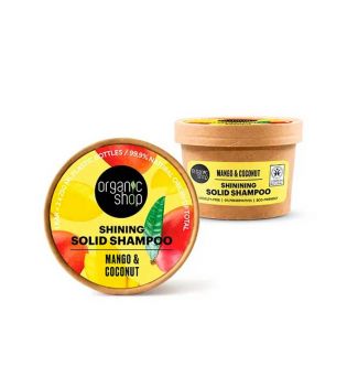 Organic Shop - Solid shine effect shampoo - Mango and coconut