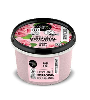Organic Shop - Firming Body Scrub - Organic Rose and Salt
