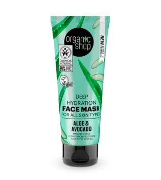 Organic Shop - Deep hydration facial mask - Aloe and Avocado