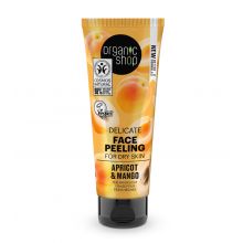 Organic Shop - Gentle facial peeling for dry skin - Peach and Mango