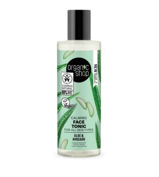 Organic Shop - Soothing facial toner for all skin types - Aloe and Avocado