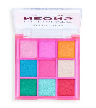 Revolution - *Artist Collection* - Mini Eyeshadow Palette Ultimate Neons - Pretty Pink