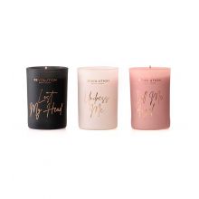 Revolution - Pack of three mini scented candles - Indulgence Collection