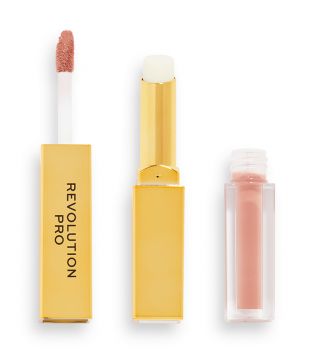 Revolution Pro - Liquid Lipstick + Balm Duo Supreme Stay 24HR - Cashmere