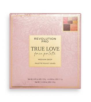 Revolution Pro - True Love Face Palette - Medium-Deep