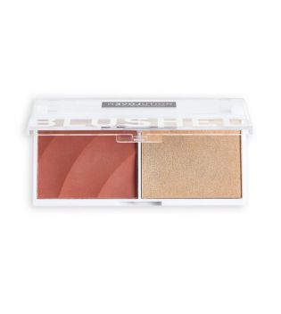 Revolution Relove - Colour Play Blushed Blush and highlighter duo - Kindness